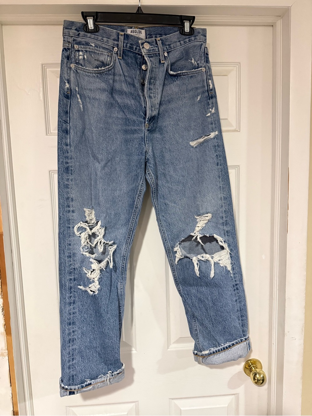 Agolde 90’s Mid Rise Loose Fit Jeans in the wash “Fall Out”